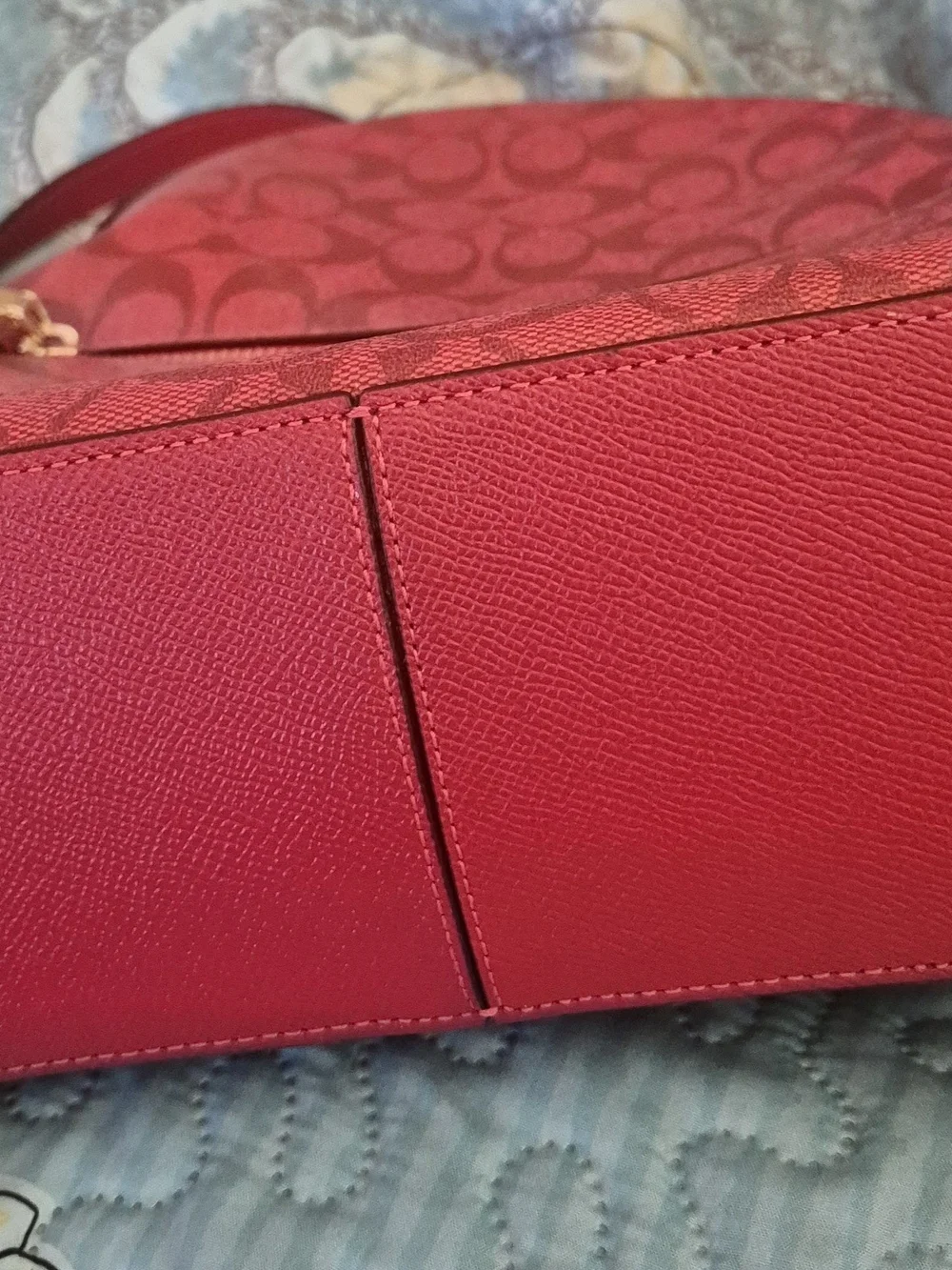 Coach Signature Canvas Mini Backpack in Red